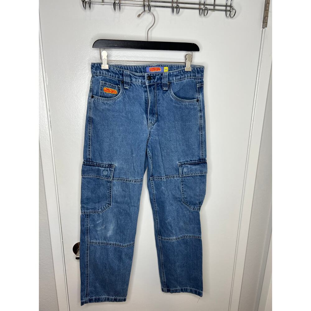 EMPYRE Boys Cargo Jeans Y2K Skate Streetwear ~ Size 27